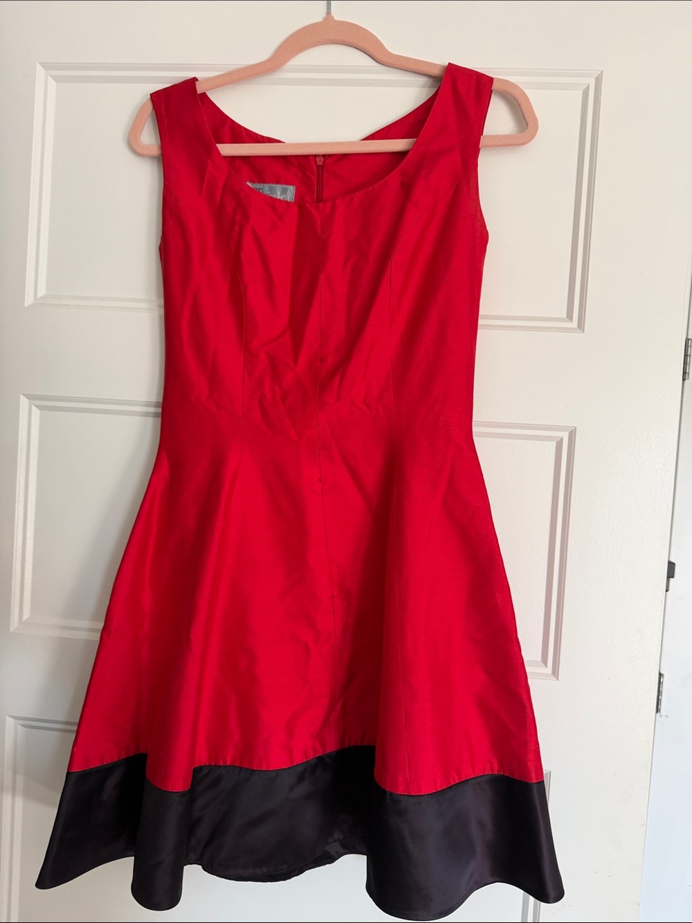 Mina Marel Boutique Red Silk Fit & Flare Dress | Size 4 | Special Occasion